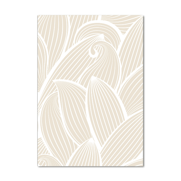 Verticaal glasschilderij Bloemblaadjes