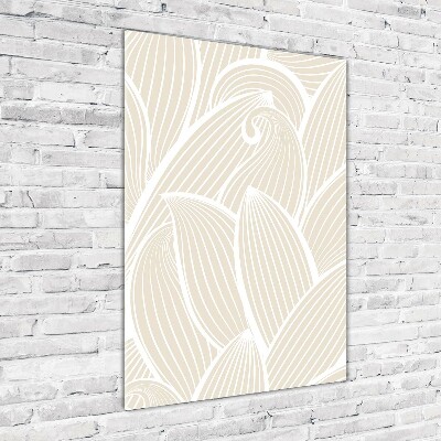 Verticaal glasschilderij Bloemblaadjes