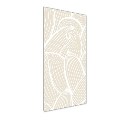 Verticaal glasschilderij Bloemblaadjes