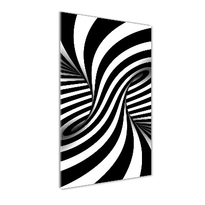 Verticale glasfoto Abstracte wervel