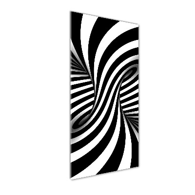 Verticale glasfoto Abstracte wervel