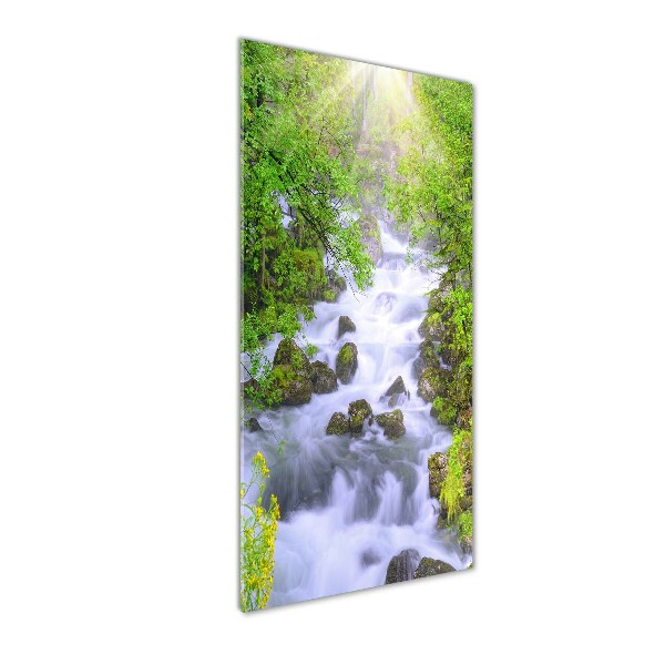 Verticale glasfoto Bergstroom