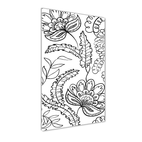 Verticale foto op glas Zentangle-achtergrond