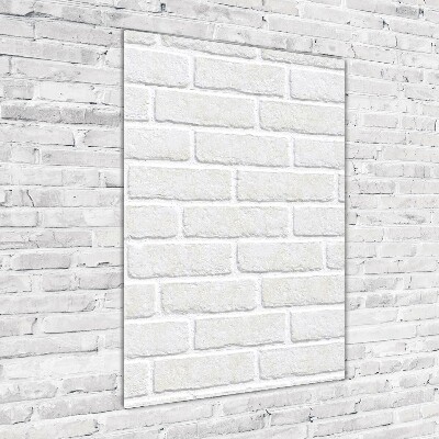 Verticale foto op glas Bakstenen muur