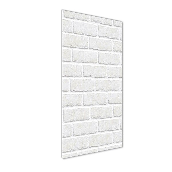 Verticale foto op glas Bakstenen muur