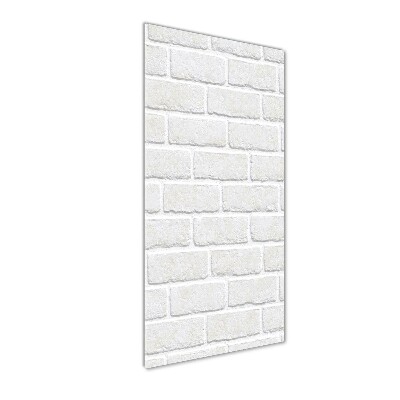 Verticale foto op glas Bakstenen muur