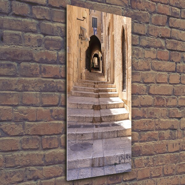 Verticale glasfoto Jeruzalem Israël