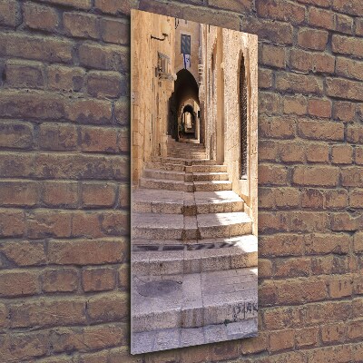 Verticale glasfoto Jeruzalem Israël