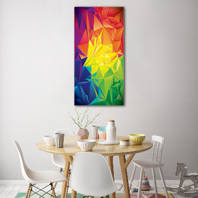 Verticale glasfoto Abstracte achtergrond