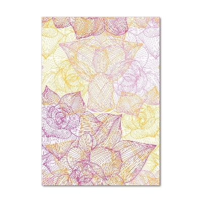 Verticale foto op glas Bloemen