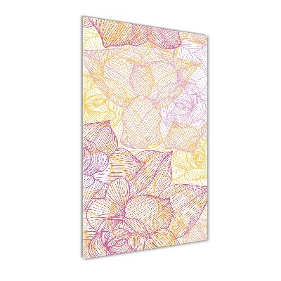 Verticale foto op glas Bloemen