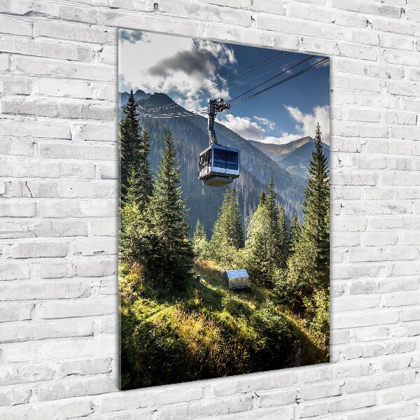 Verticaal glasschilderij Achtbaan