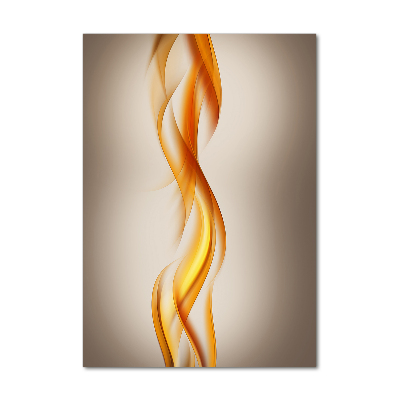 Verticaal glasschilderij Abstracte golven