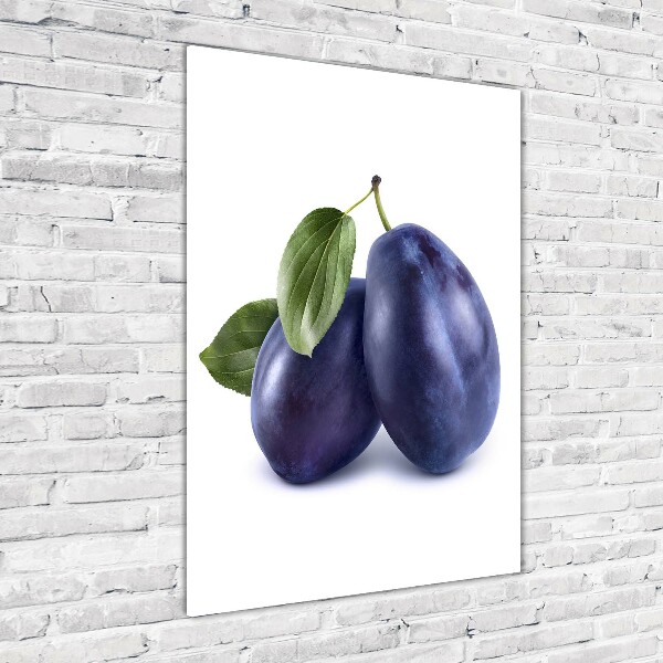 Verticale glasfoto Pruimen