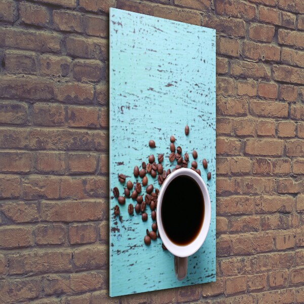 Verticale foto op glas Een kopje koffie