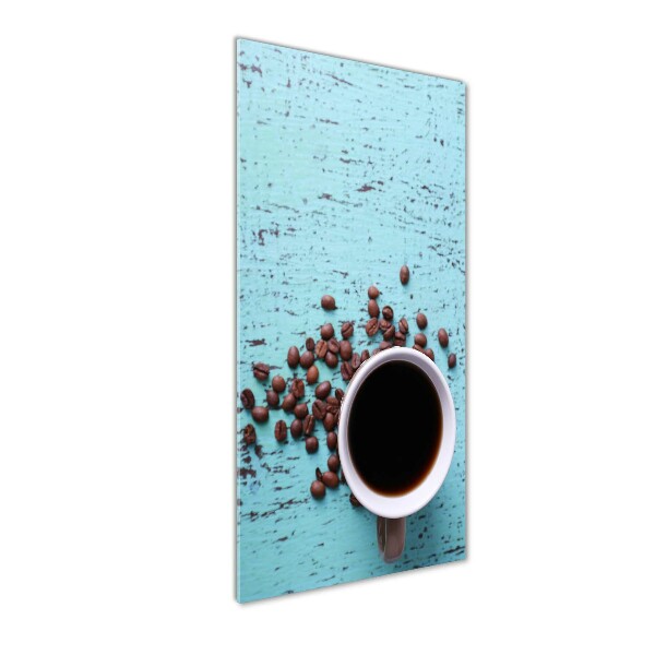 Verticale foto op glas Een kopje koffie
