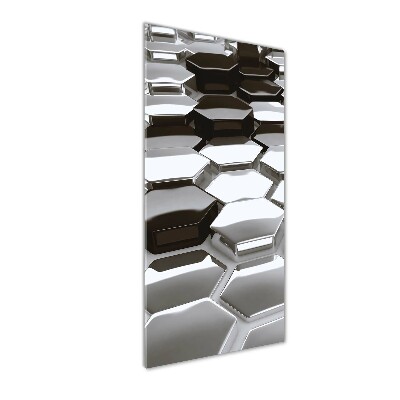 Verticale glasfoto 3D-abstractie