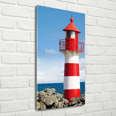 Verticale foto op glas Vuurtoren