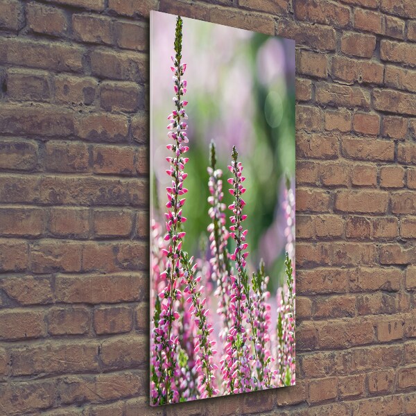 Verticaal glasschilderij Heide