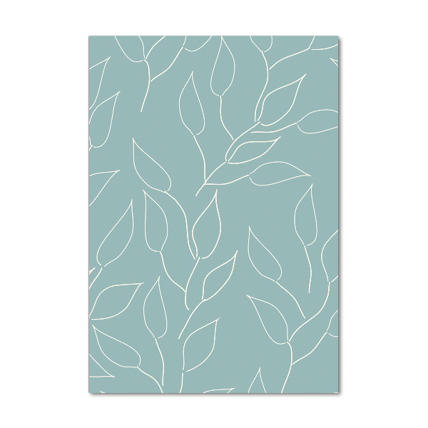 Verticaal glasschilderij Bladeren