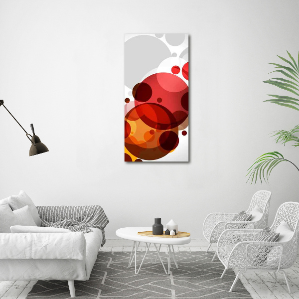 Verticale glasfoto Cirkelabstractie