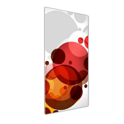 Verticale glasfoto Cirkelabstractie