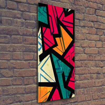 Verticale glasfoto Geometrische achtergrond