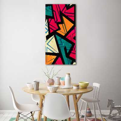 Verticale glasfoto Geometrische achtergrond