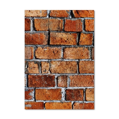 Verticaal glasschilderij Bakstenen muur