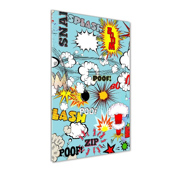 Verticale foto op glas strips