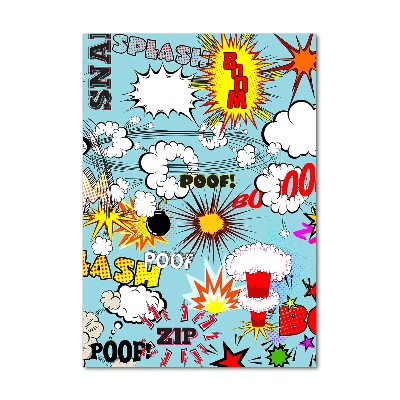 Verticale foto op glas strips