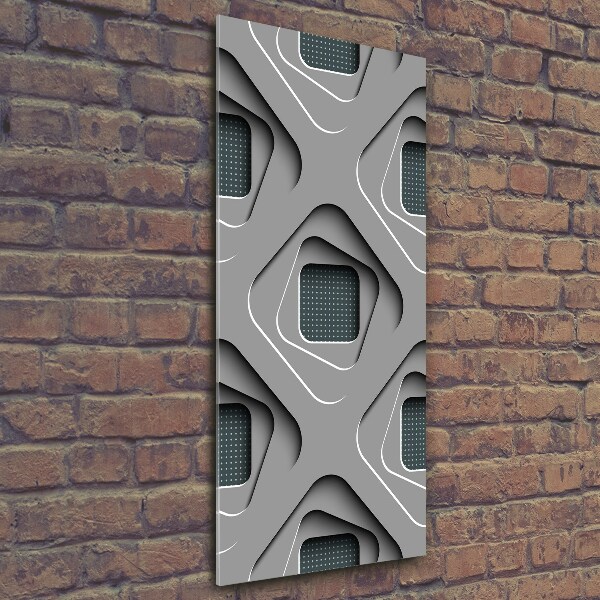 Verticale foto op glas 3D-abstractie