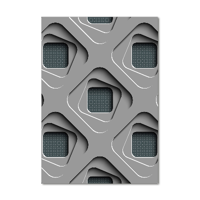 Verticale foto op glas 3D-abstractie