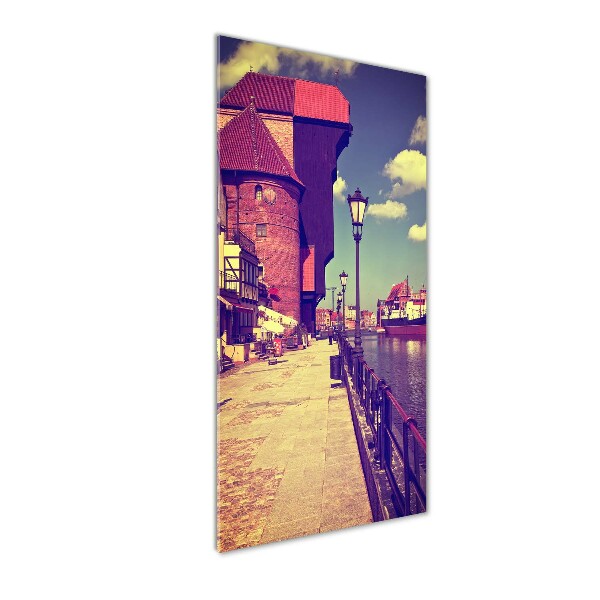 Verticale foto op glas Gdansk, Polen