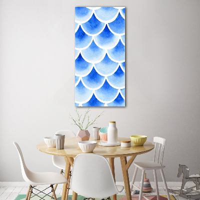 Verticale foto op glas Visschubben