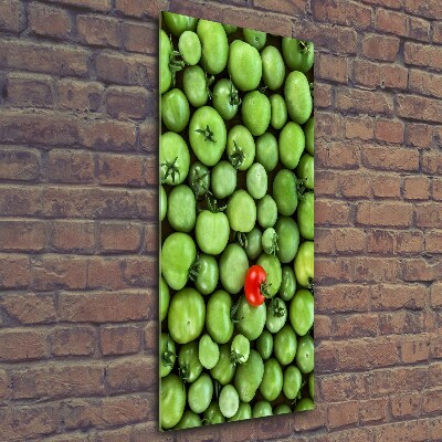 Verticale foto op glas Rode tomaat