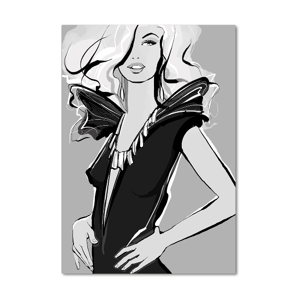 Verticale foto op glas Mode-illustratie