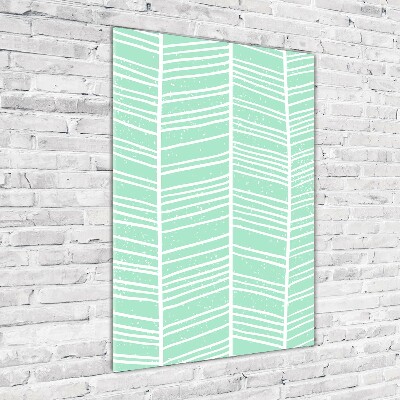 Verticale glasfoto Visgraatpatroon