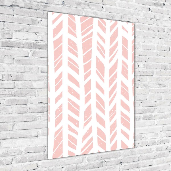 Verticale foto op glas Visgraatpatroon