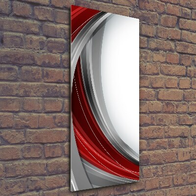 Verticaal glasschilderij Golven op de achtergrond