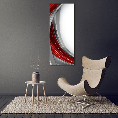 Verticaal glasschilderij Golven op de achtergrond