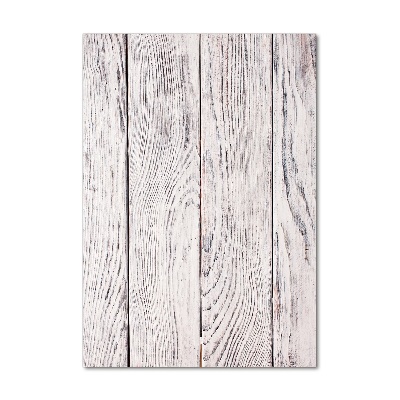 Verticaal glasschilderij Houten muur