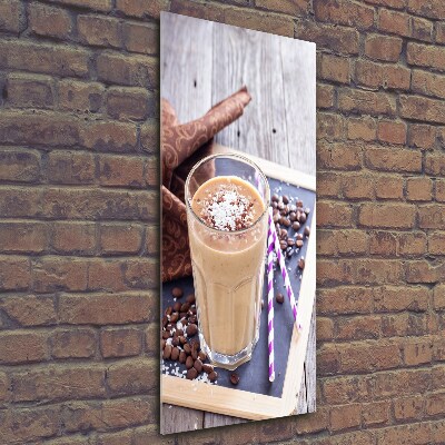 Verticale glasfoto Chocoladecocktail