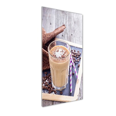 Verticale glasfoto Chocoladecocktail