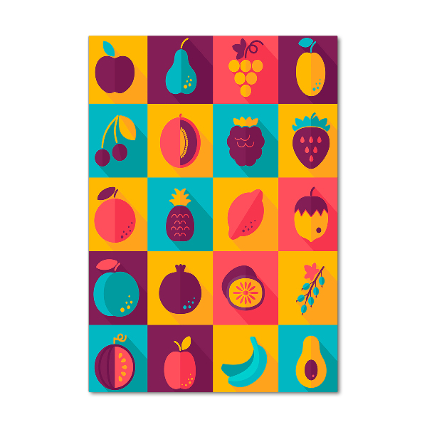 Verticale foto op glas Fruit