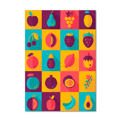 Verticale foto op glas Fruit