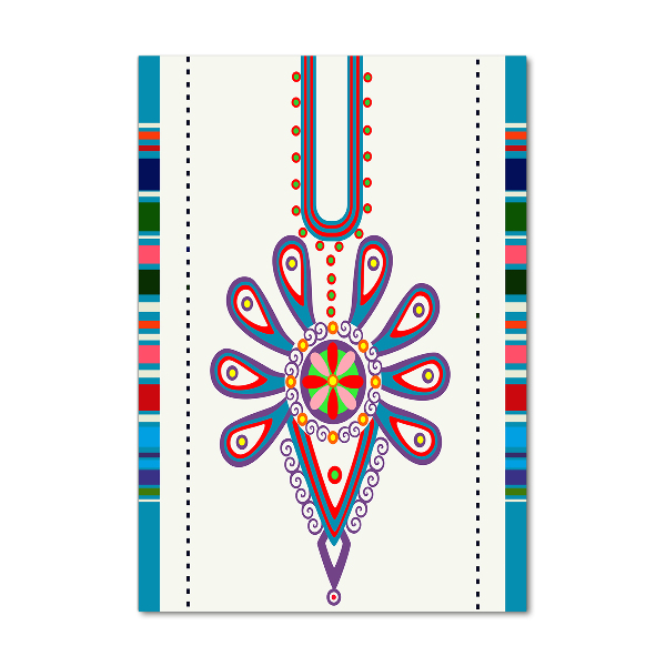 Verticale glasfoto Pools volkspatroon