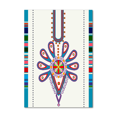 Verticale glasfoto Pools volkspatroon