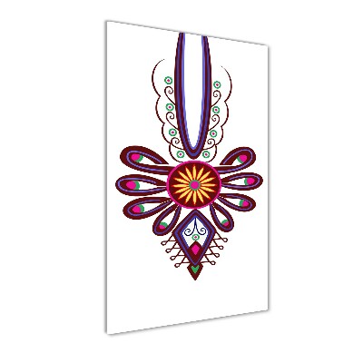 Verticale glasfoto Pools volkspatroon