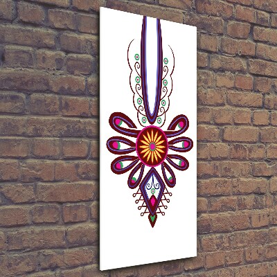 Verticale glasfoto Pools volkspatroon